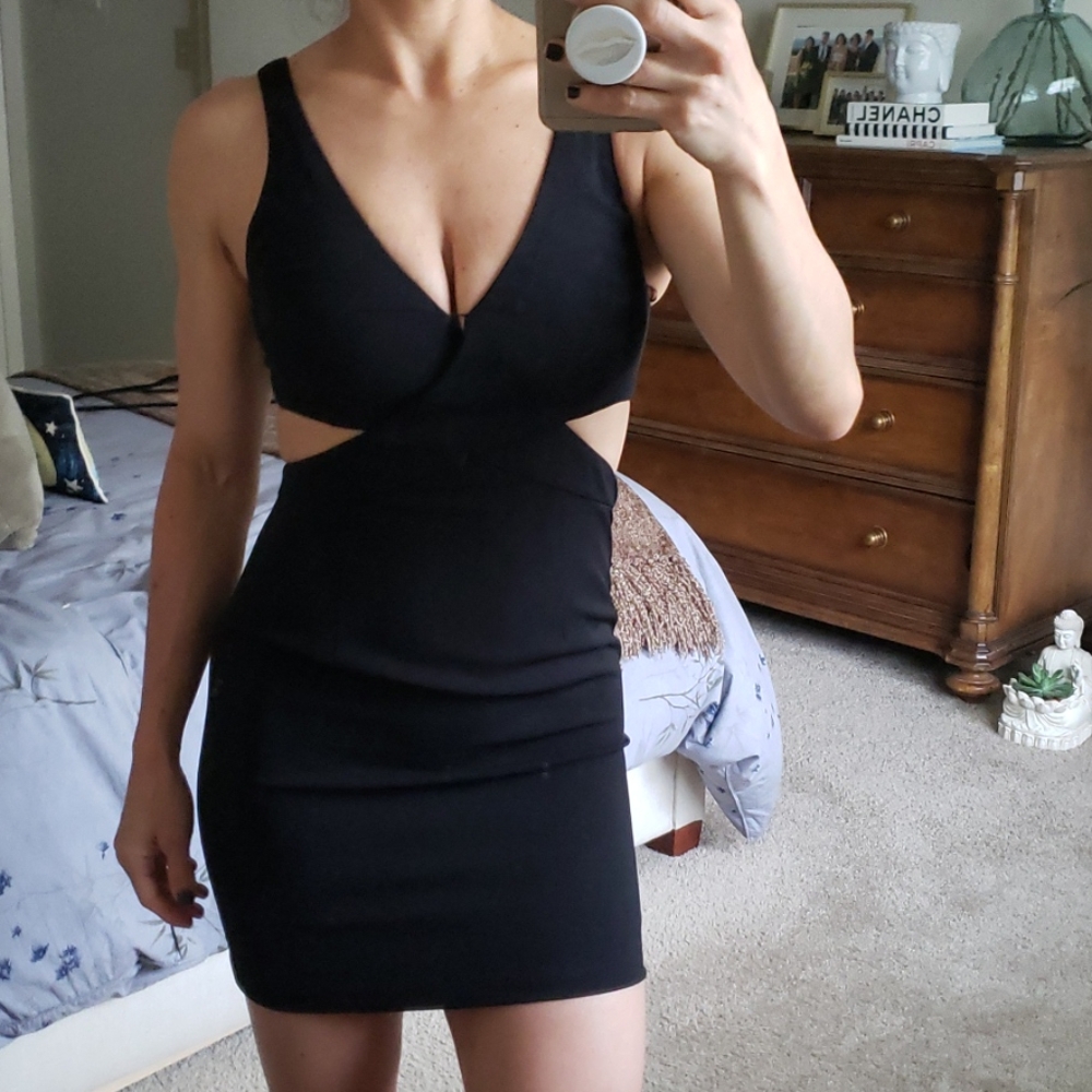Jay Godfrey black dress sz 0 NWOT - Picture 3 of 8